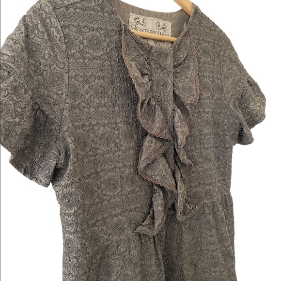 Embroidered Silk Dress Pete & Greta Johnny Was size Large - Picture 2 of 5